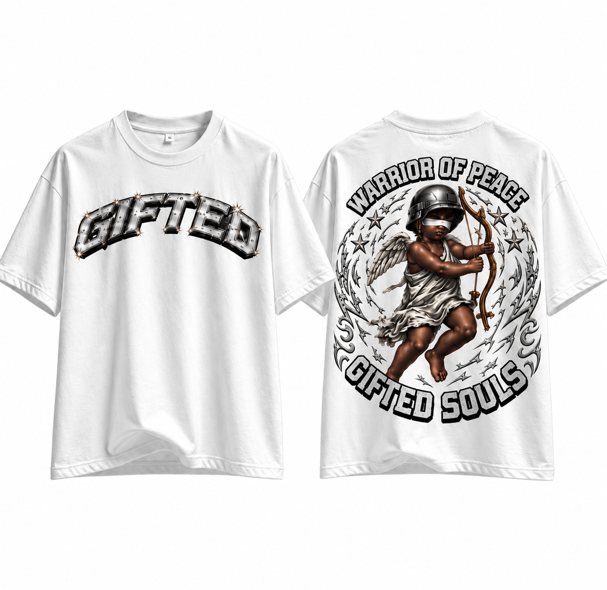 WARRIOR OF PEACE TEE - WHITE