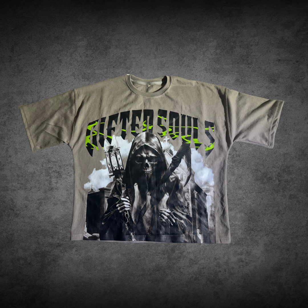 SAVE YOUR SOUL TEE - GREY