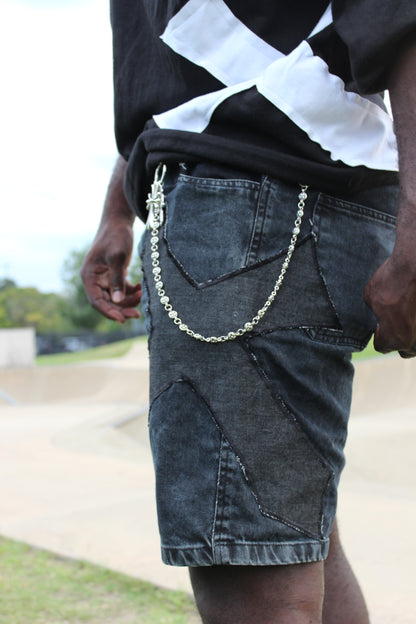 GS BLACK WASH JORTS