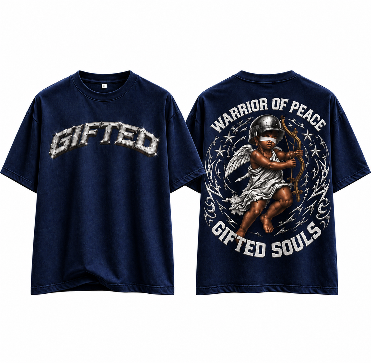 WARRIOR OF PEACE TEE - NAVY